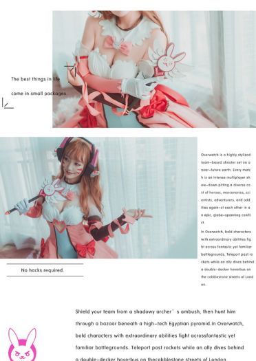 魔法少女d.va cosplay