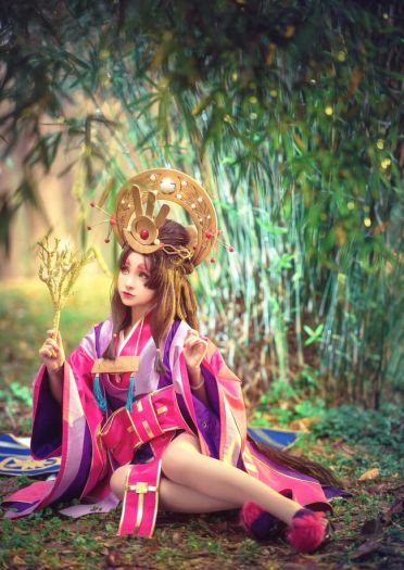 网易手游阴阳师 辉夜姬 cosplay图片