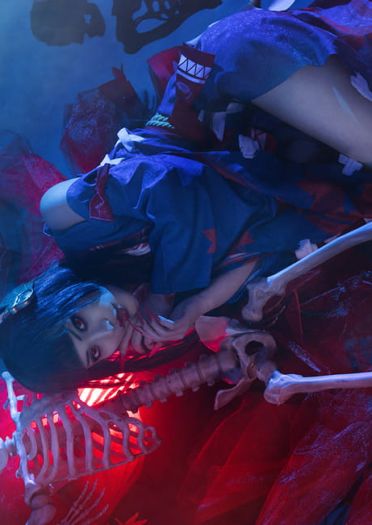 网易手游阴阳师 鬼女红叶 cosplay图片(1)