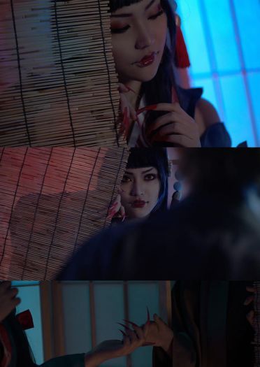 网易手游阴阳师 鬼女红叶 cosplay图片(1)