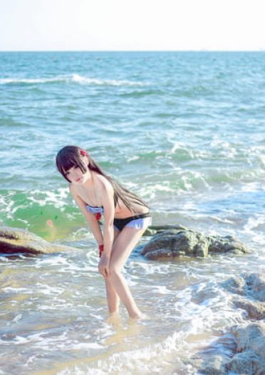 我的妹妹哪有这么可爱！黑猫泳装cosplay图片