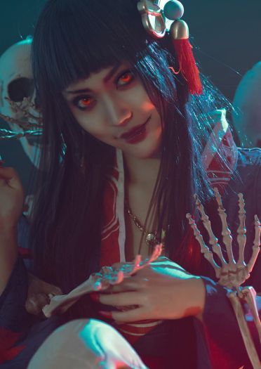 网易手游阴阳师 鬼女红叶 cosplay图片(1)