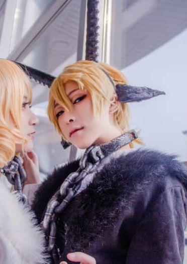 镜音双子场照~铃之助插画 两匹羊 cosplay