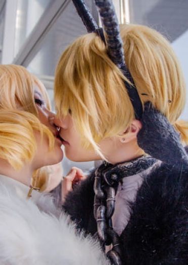 镜音双子场照~铃之助插画 两匹羊 cosplay