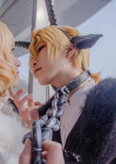 镜音双子场照~铃之助插画 两匹羊 cosplay