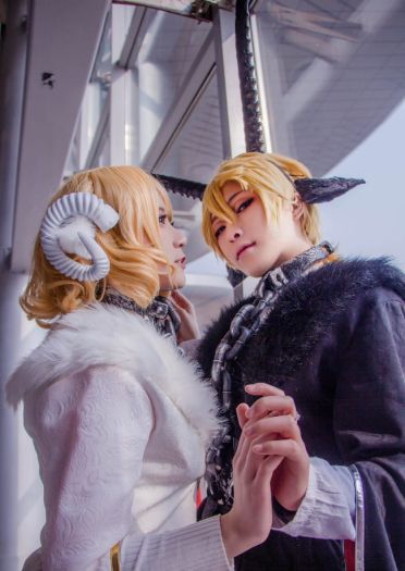 镜音双子场照~铃之助插画 两匹羊 cosplay