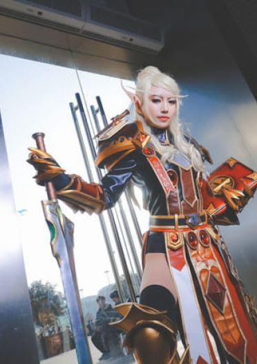 WOW 魔兽世界 血骑士莉亚德琳 cosplay