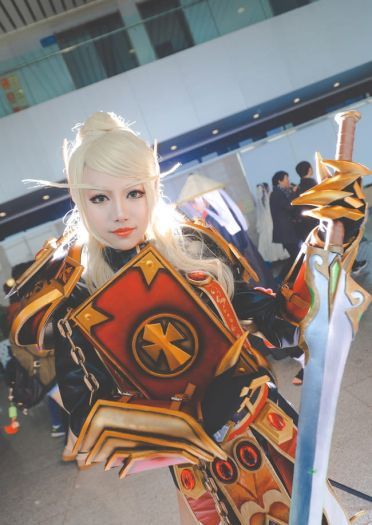 WOW 魔兽世界 血骑士莉亚德琳 cosplay