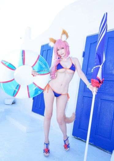 Fate/Grand Order 玉藻前泳装 cosplay图片(1)