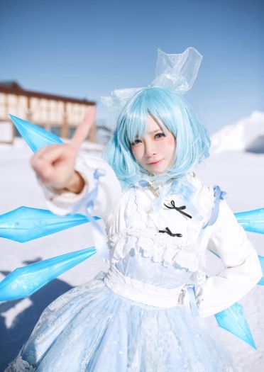 东方Project 琪露诺 cosplay图片