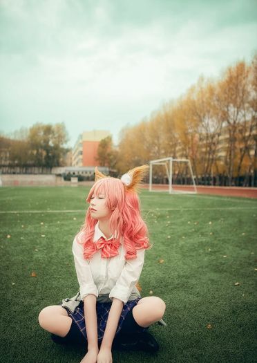 Fate/Grand Order 玉藻前JK cosplay图片