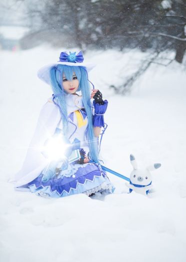 初音未来 魔法少女雪初音 cosplay
