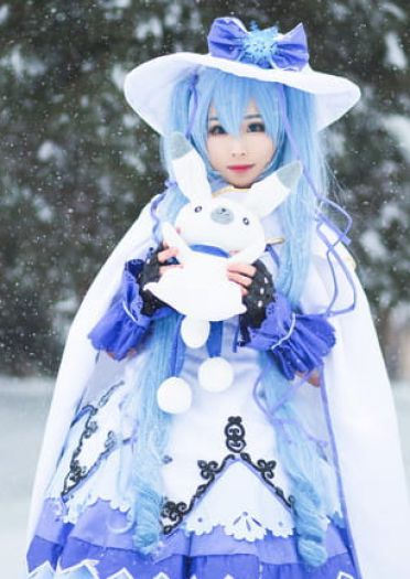 初音未来 魔法少女雪初音 cosplay
