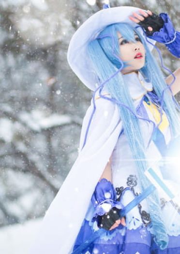 初音未来 魔法少女雪初音 cosplay