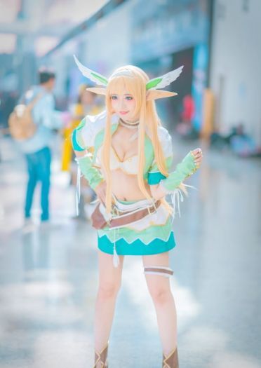光明之刃 艾尔薇 拉娜 精灵公主cosplay