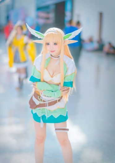 光明之刃 艾尔薇 拉娜 精灵公主cosplay