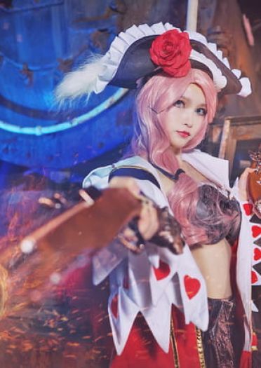 《王者荣耀》虞姬 加勒比小姐 cosplay