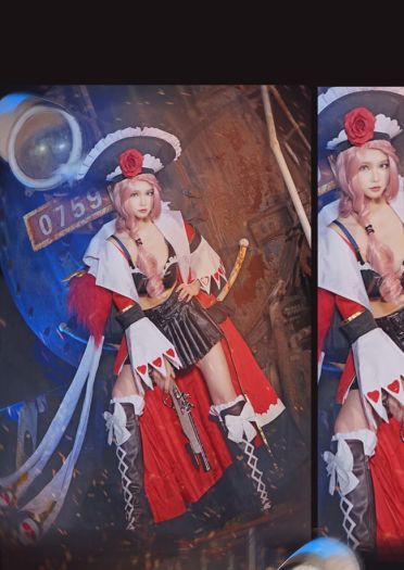 《王者荣耀》虞姬 加勒比小姐 cosplay