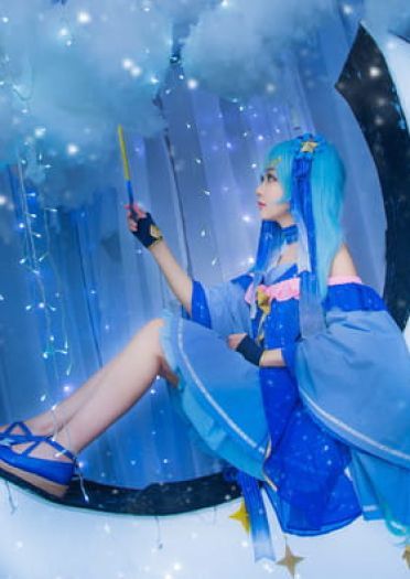 初音未来 星与雪的公主 cosplay