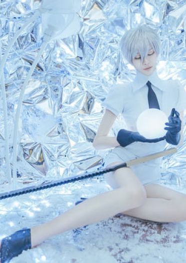 宝石之国 南极石cosplay图片