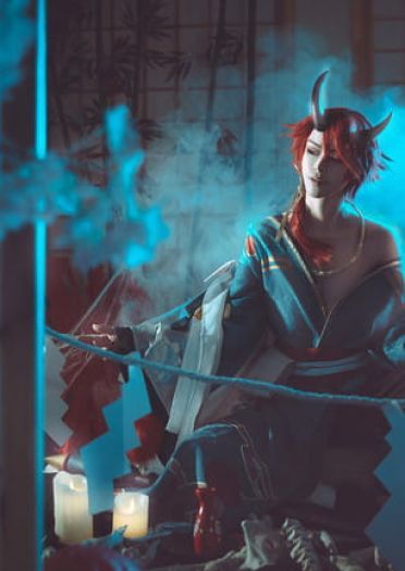 网易手游阴阳师 夜叉 cosplay图片