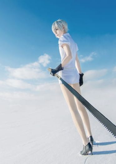 宝石之国 南极石cosplay图片