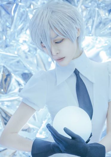 宝石之国 南极石cosplay图片