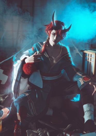 网易手游阴阳师 夜叉 cosplay图片