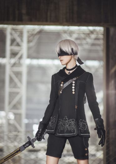 尼尔机械纪元 9S cosplay图片