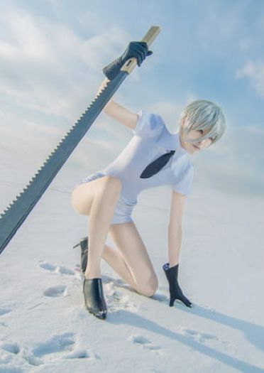 宝石之国 南极石cosplay图片