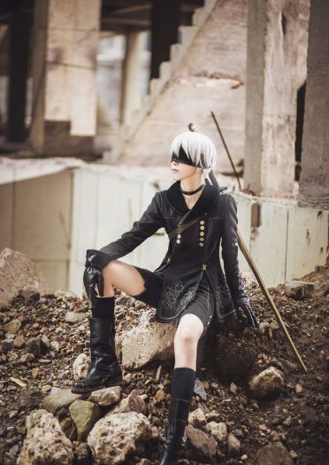 尼尔机械纪元 9S cosplay图片