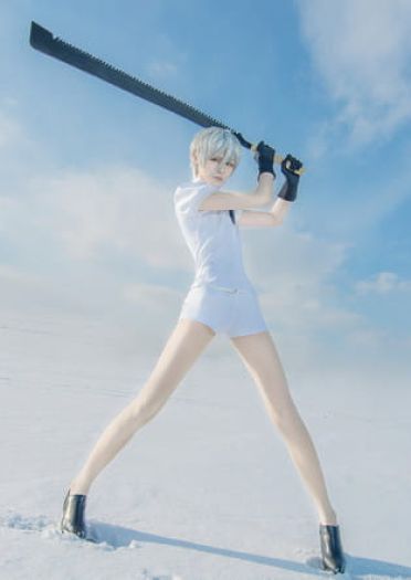 宝石之国 南极石cosplay图片