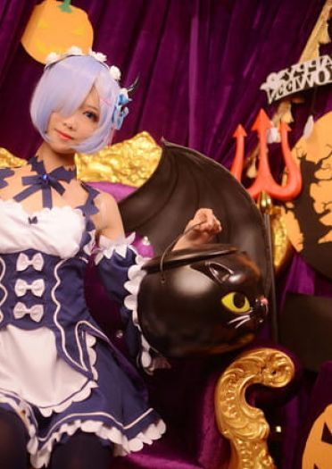 从零开始的异世界生活 蕾姆拉姆小恶魔 cosplay(1)