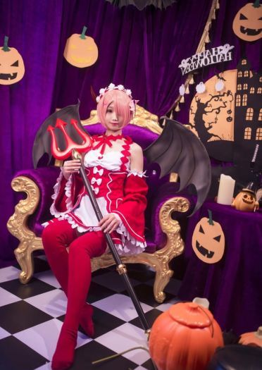 从零开始的异世界生活 蕾姆拉姆小恶魔 cosplay(1)