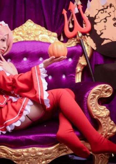 从零开始的异世界生活 蕾姆拉姆小恶魔 cosplay(1)