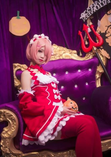 从零开始的异世界生活 蕾姆拉姆小恶魔 cosplay(1)