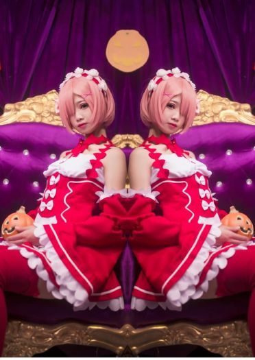 从零开始的异世界生活 蕾姆拉姆小恶魔 cosplay(1)