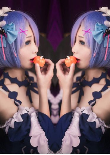 从零开始的异世界生活 蕾姆拉姆小恶魔 cosplay(1)