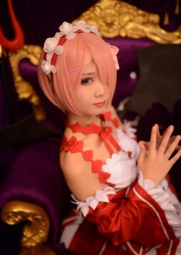 从零开始的异世界生活 蕾姆拉姆小恶魔 cosplay(1)