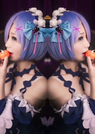 从零开始的异世界生活 蕾姆拉姆小恶魔 cosplay(1)