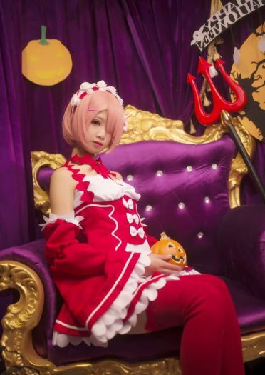 从零开始的异世界生活 蕾姆拉姆小恶魔 cosplay(1)