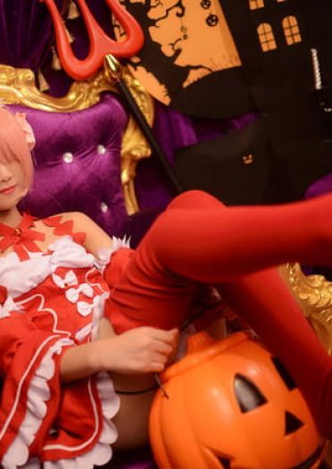 从零开始的异世界生活 蕾姆拉姆小恶魔 cosplay(1)