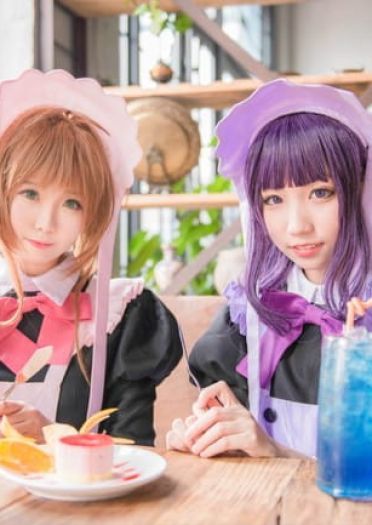 魔卡少女樱 木之本樱x大道寺知世 女仆 cosplay