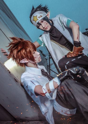 凹凸世界 雷狮x安迷修 cosplay