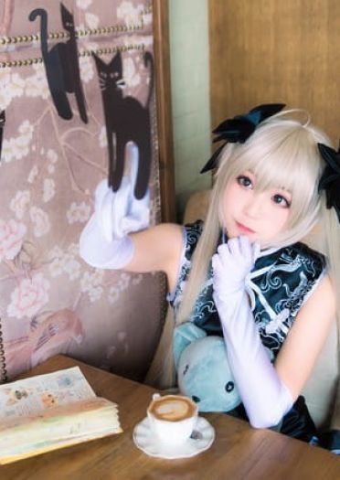 缘之空 穹妹黑旗袍 cosplay