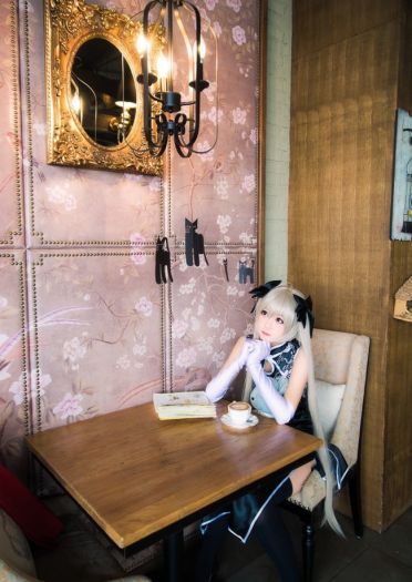 缘之空 穹妹黑旗袍 cosplay