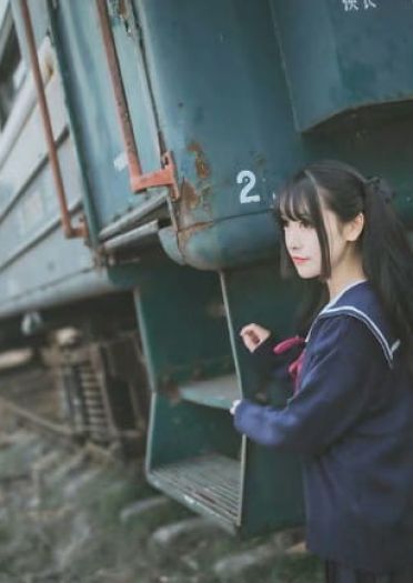 日系 JK 双马尾妹子 cosplay