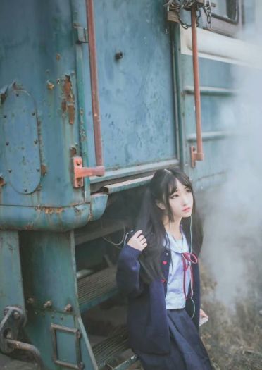 日系 JK 双马尾妹子 cosplay