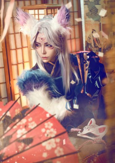 阴阳师 妖狐：爸爸，我是你的二突子呀 cosplay