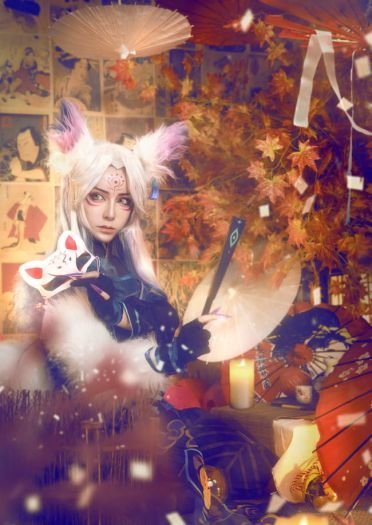阴阳师 妖狐：爸爸，我是你的二突子呀 cosplay